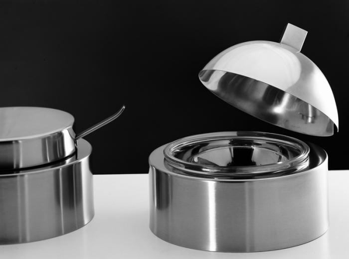 Edelstahldosen mit Glaseinsatz Domo / Rondo